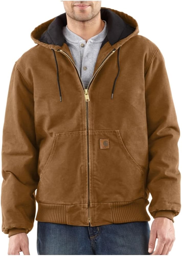 chaqueta-carhartt-145byb-1.jpg Chaqueta Carhartt acolchada para hombre, con forro de franela, XX Large, marrón (Carhartt), 1 : Amazon.es: Moda - Imagen 1