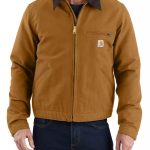 Chaqueta marrón Carhartt Detroit Jacket Duck Blanket Lined