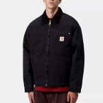 Chaqueta outlet Carhartt WIP OG Detroit Jacket Black Black Stone Cnvs | Atlas Stoked