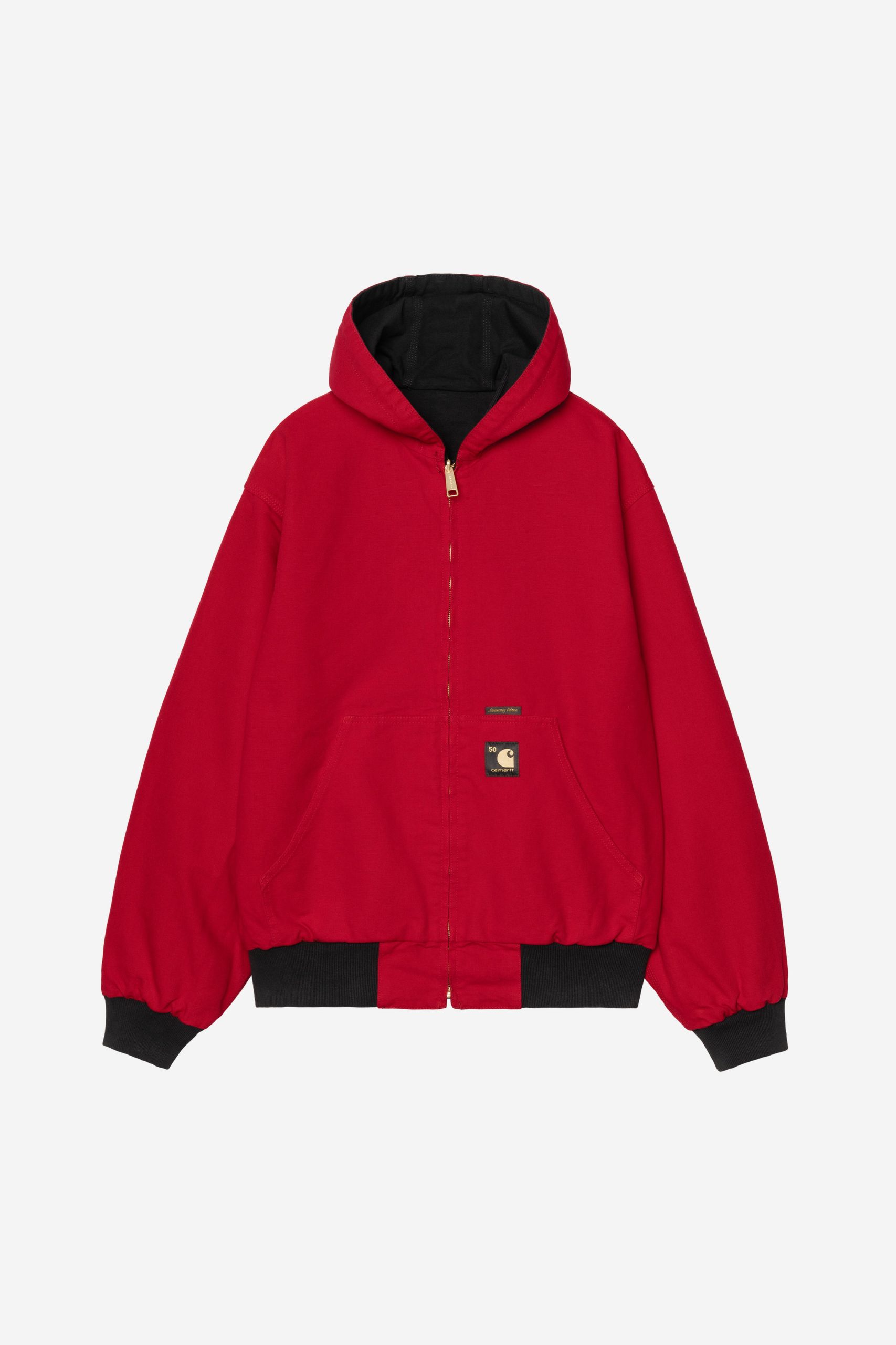 chaqueta-carhartt-905alr-1.jpg Carhartt WIP OG Active Jacket 50th Anniversary Edition Canvas, Black / USA Red | Tienda oficial en Línea - Imagen 1