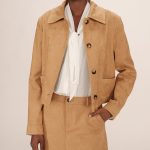 Chaqueta corta de ante sintético | Ofertas en cazadoras y chaquetas de mujer | Fifty Outlet