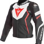 Chaqueta DAINESE Avro 4 Negro/Blanco/Rojo Fluor MOTOBASIC