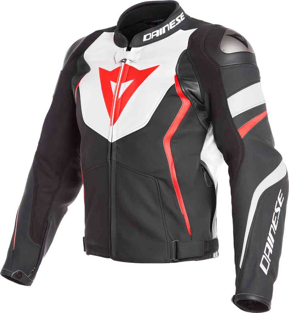 chaqueta-dainese-044xwv-1.jpg Chaqueta DAINESE Avro 4 Negro/Blanco/Rojo Fluor MOTOBASIC - Imagen 1