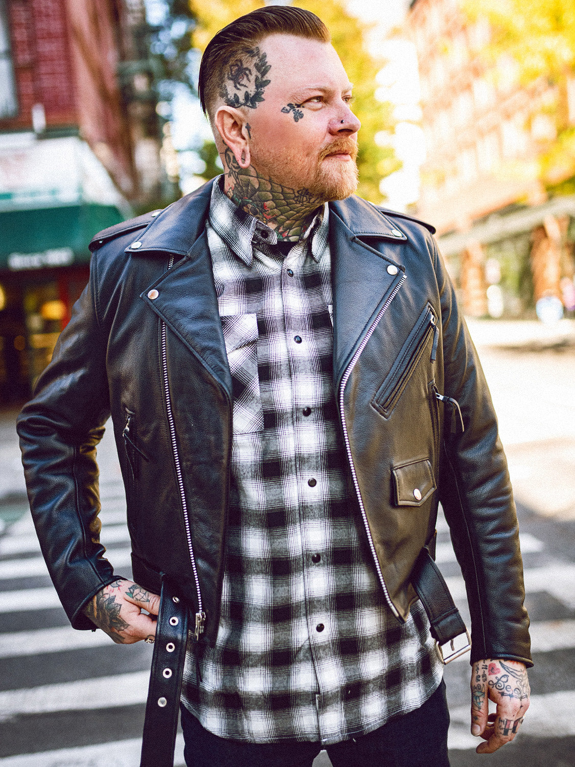 chaqueta-de-moto-hombre-095puk-1.jpg Chaqueta Biker Chaqueta Moto Hombre Corte Ingles Men's Moto Jacket Medium At GritNGlory - Imagen 1
