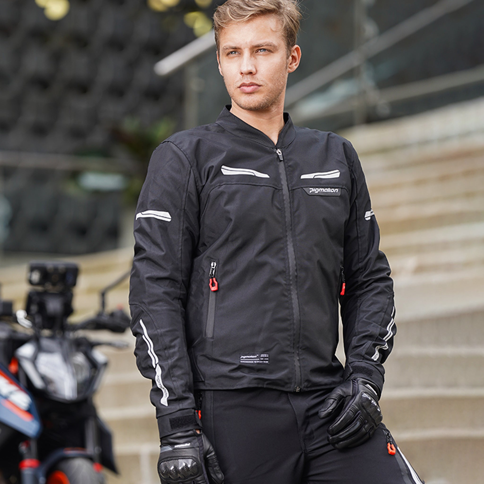 chaqueta-de-moto-hombre-200xqc-1.jpg Rainers Chaqueta Moto Hombre Invierno Ropa De Motociclismo Casacas Ropa Para Moto Invierno - Imagen 1