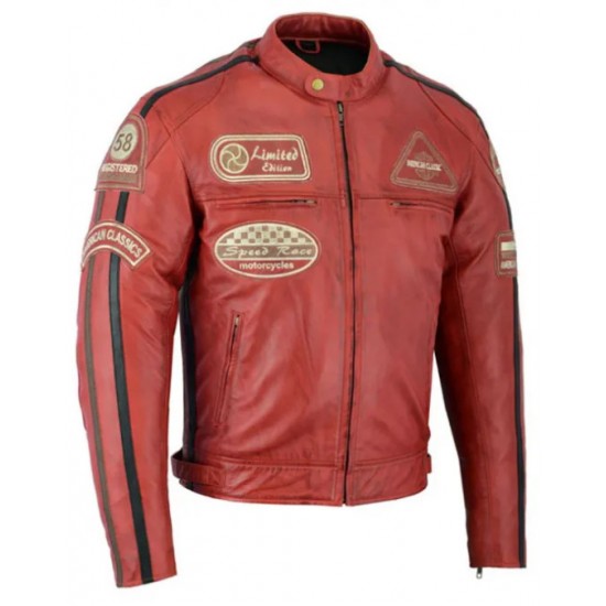 chaqueta-de-moto-hombre-936oal-1.jpg Chaqueta moto Hombre Piel BSTAR Vino Gastado Roja - Imagen 1