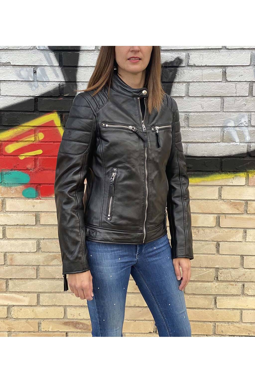 chaqueta-de-piel-mujer-003ebb-1.jpg Cazadora cuero ldmdp black - Imagen 1
