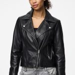 Chaqueta de piel tipo biker | Chaquetas de Mujer | SPF
