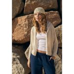 CHAQUETA PUNTO CALADA CON CAPUCHA DE MUJER SUBLIM