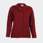 Chaqueta punto mujer cuello solapa y bolsillos