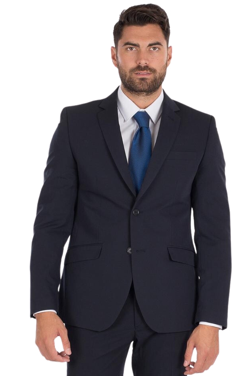 chaqueta-de-vestir-hombre-848urr-1.jpg Chaqueta Traje de Hombre Ajustada Azul Marino - Imagen 1