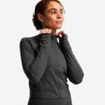 Chaqueta Deportiva Shape Mujer Gris Oscuro Entallada