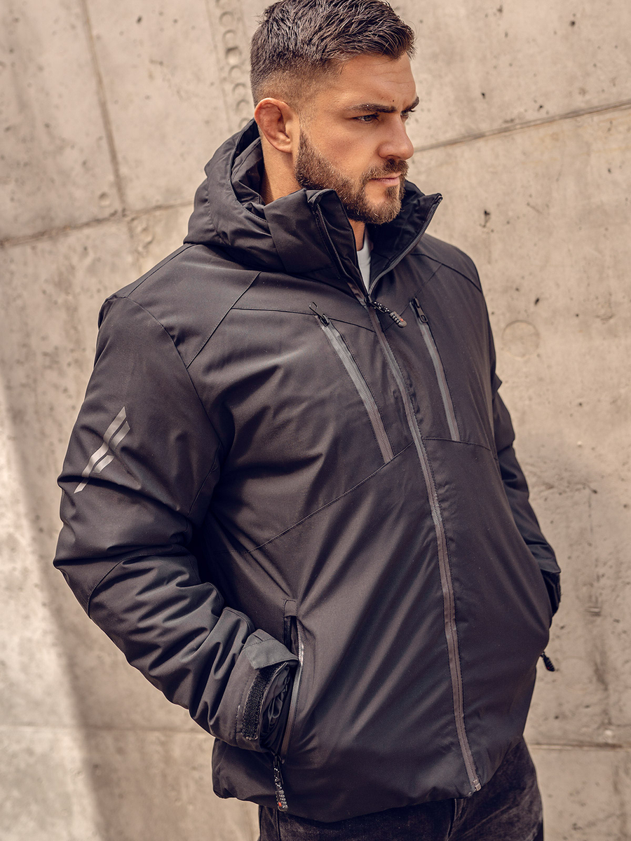 chaqueta-esqui-040wre-1.jpg Chaqueta esquí de invierno deportiva para hombre negro Bolf 7507A - Imagen 1