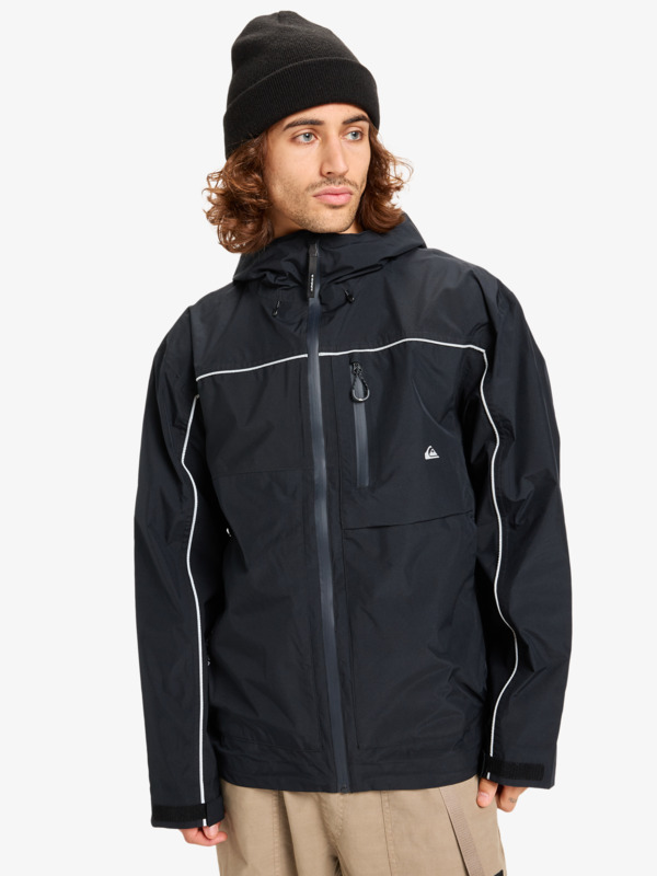 chaqueta-goretex-hombre-585jue-1.jpg Full Rig Goretex Chaqueta impermeable con capucha Negro hombre | Quiksilver - Imagen 1