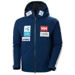 Chaqueta Helly Hansen para hombre del Norway Ski Team World Cup Ocean NSF TeamSkiWear | Ski Racing Shop