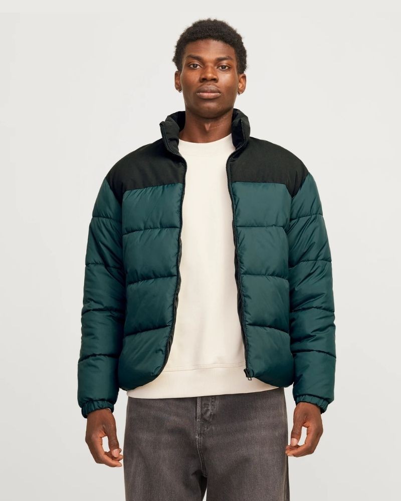 chaqueta-larga-hombre-154oyy-1.jpg JACK AND JONES Abrigos Manga larga Hombre Verde 12256859 MOON - Imagen 1