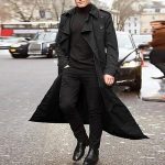 Gabardina para hombre, abrigo largo, chaqueta de un solo color, chaqueta de entretiempo para negocios, chaqueta larga para el tiempo libre, gabardina ...