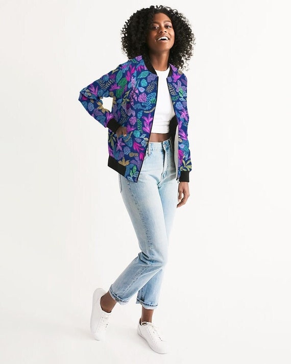 chaqueta-ligera-mujer-061lki-1.jpg CHAQUETA LIGERA MUJER Chaquetas para mujer Chaqueta floral Bomber Chaqueta de señora Regalo para ella Chaqueta de otoño para mujer Bomberjacke Damen Etsy España - Imagen 1