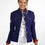 WOMEN'S MILITARY JACKET BLUE NAVY SCARS