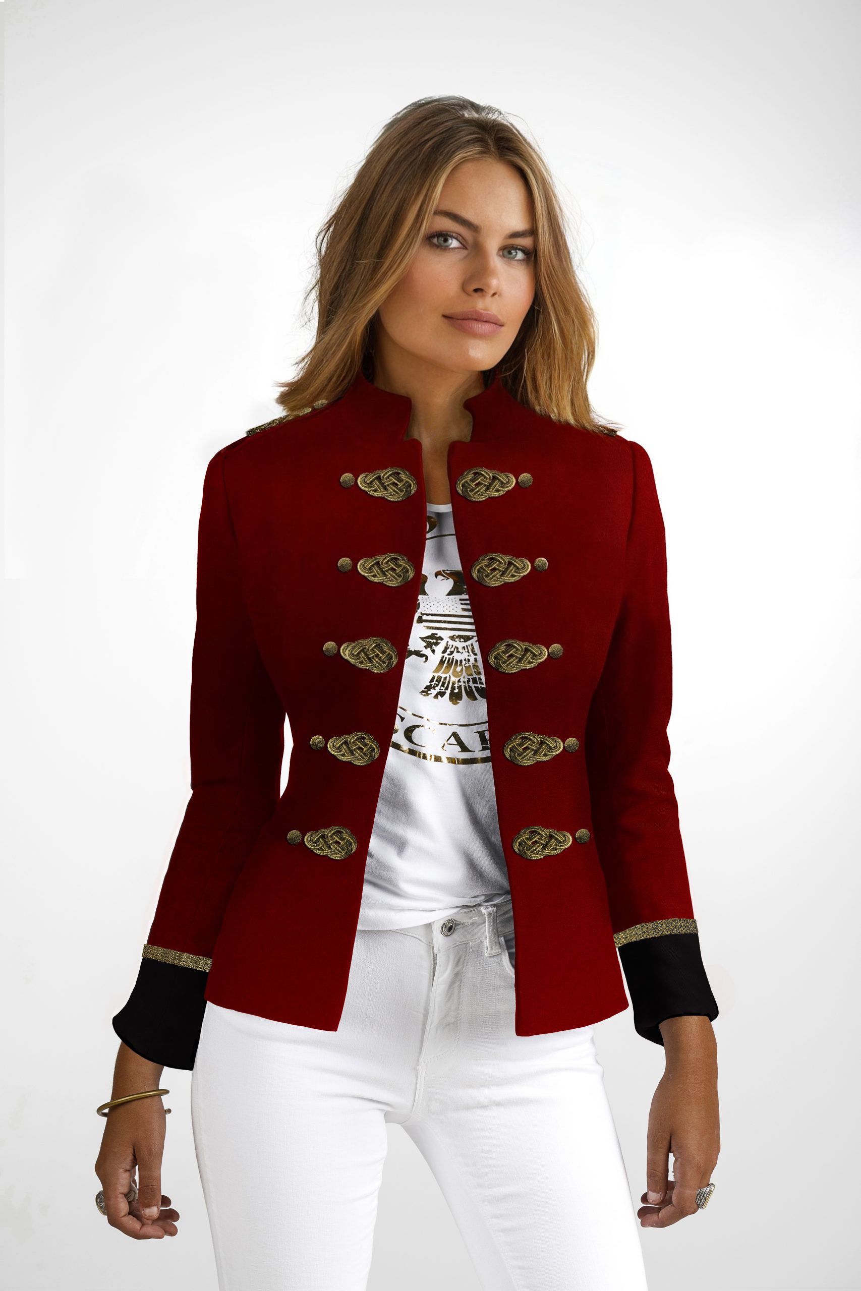 chaqueta-militar-mujer-893lkr-1.jpg Chaqueta Militar Blazer Militar Mujer Blazer Chaquetas Tipo Militar El Corte Ingles Chaqueta Militar - Imagen 1