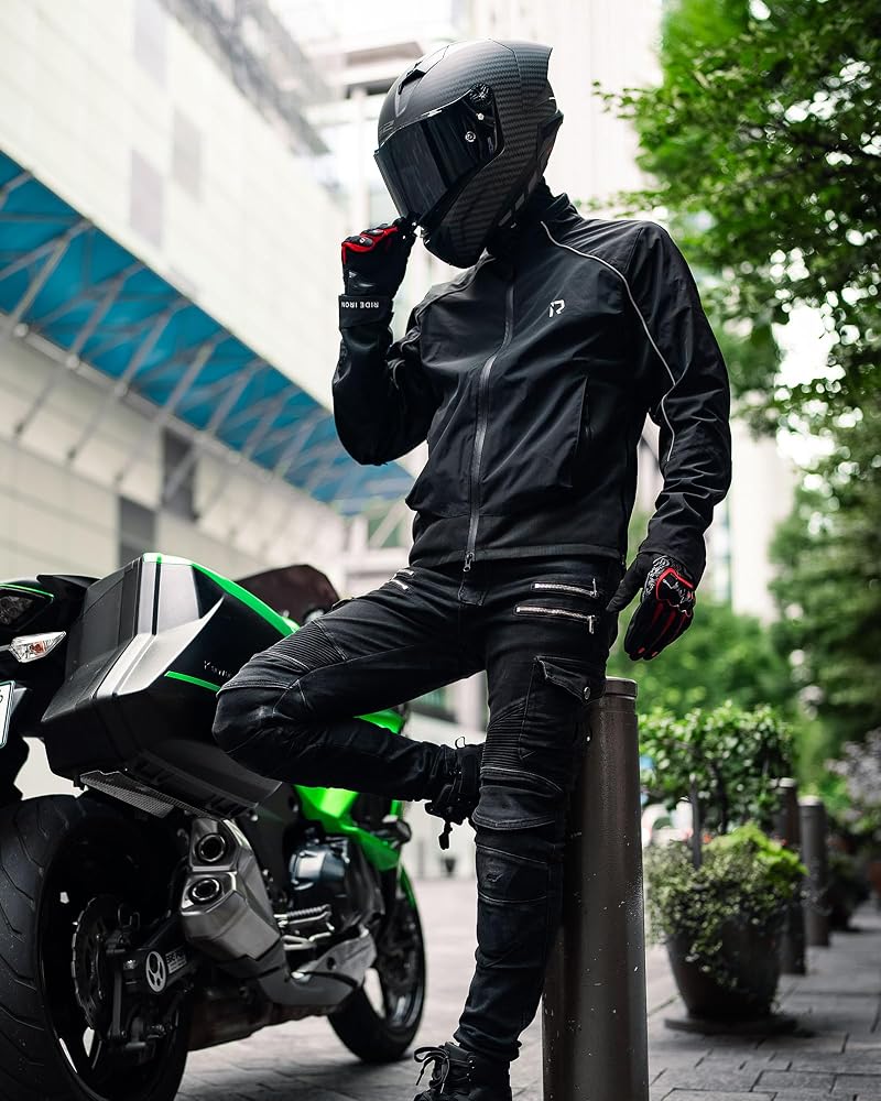 chaqueta-moto-verano-hombre-172pfq-1.jpg RIDEIRON Chaqueta Moto Verano Hombre – Cazadora Moto Verano con Protecciones CE, Tejido Mesh Transpirable y Bandas Reflectantes – Chaqueta Moto Hombre ... - Imagen 1