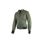 chaqueta moto hombre verano de algodón encerado By City sport II estilo retro con protecciones color verde oliva Tallas Ropa S