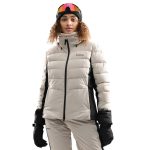 Chaqueta de esquí mujer esquí y nieve W7 W Ylläs Beige