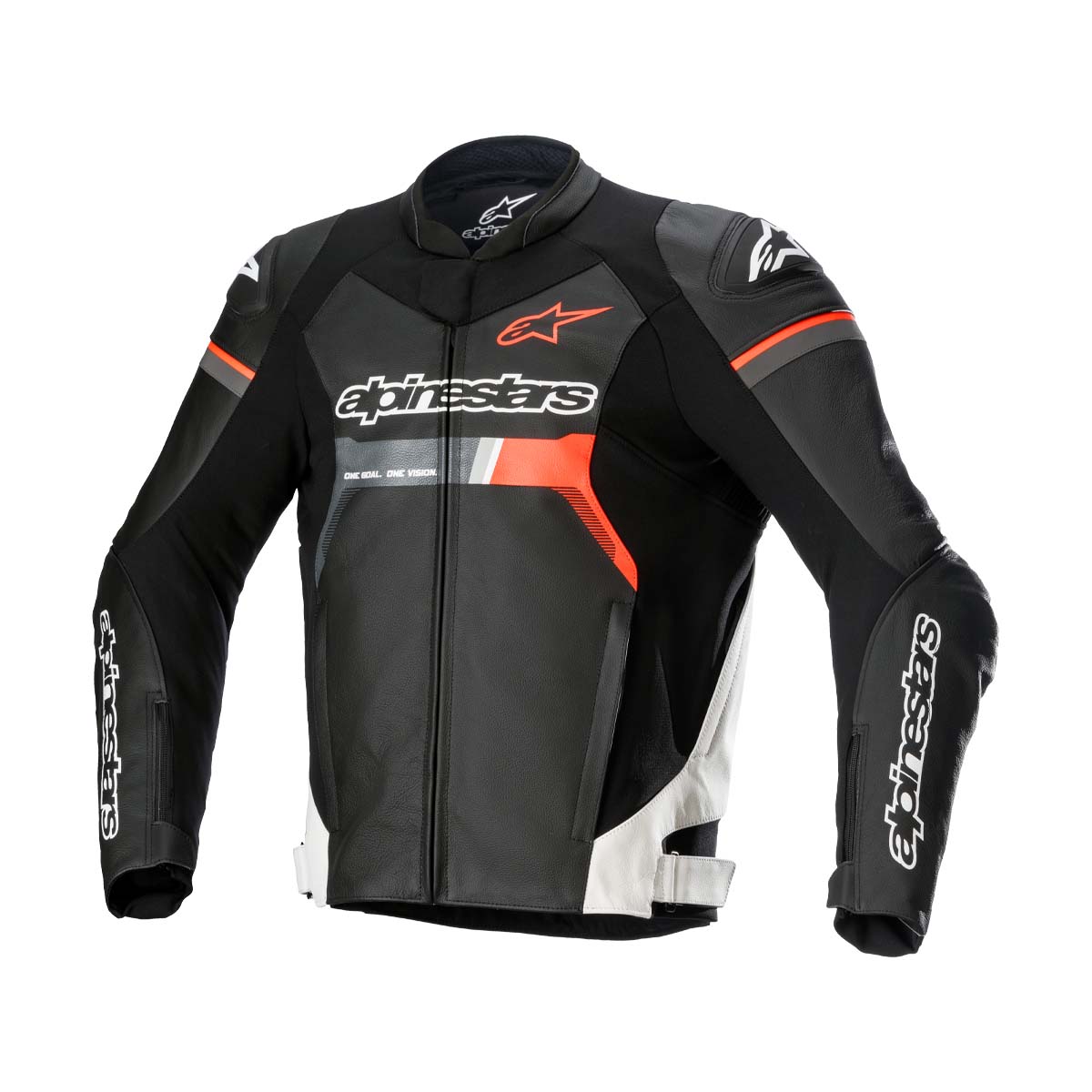 chaqueta-para-moto-521nlw-1.jpg Chaqueta piel Alpinestars blanca y roja para moto | Repsol - Imagen 1