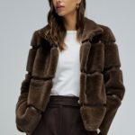 CHAQUETA DE PELO Marrón / L