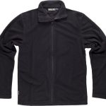 Chaqueta forro polar cierre cremallera 160gr Negro