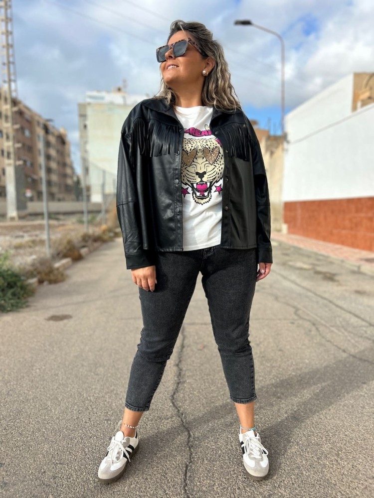 chaqueta-polipiel-mujer-025qei-1.jpg Cazadora Polipiel - Imagen 1