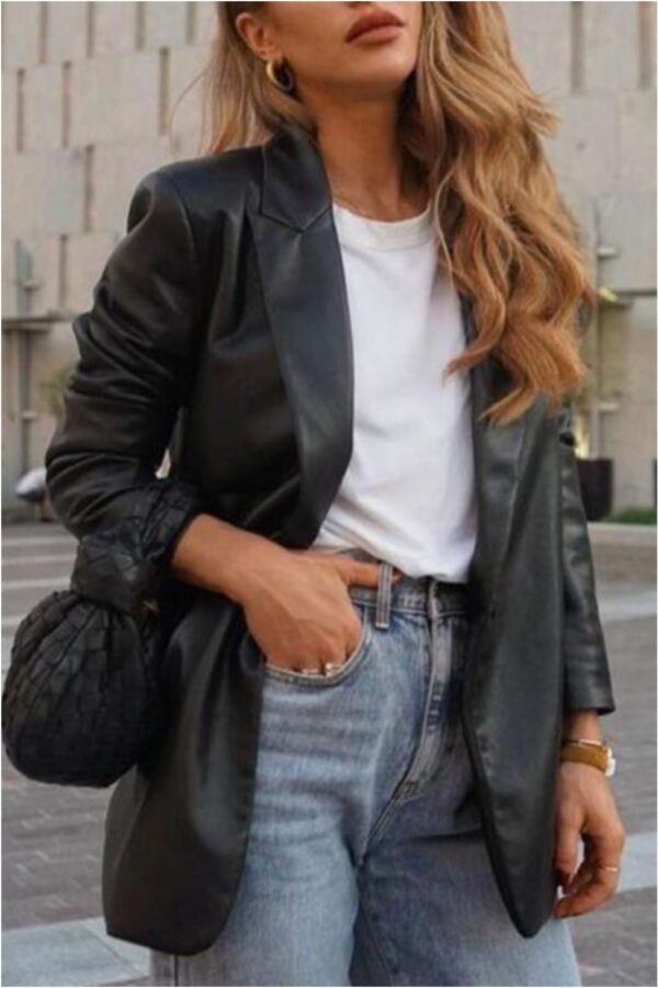 chaqueta-polipiel-mujer-027ini-1.jpg Blazer mujer polipiel Andrade Shop - Imagen 1