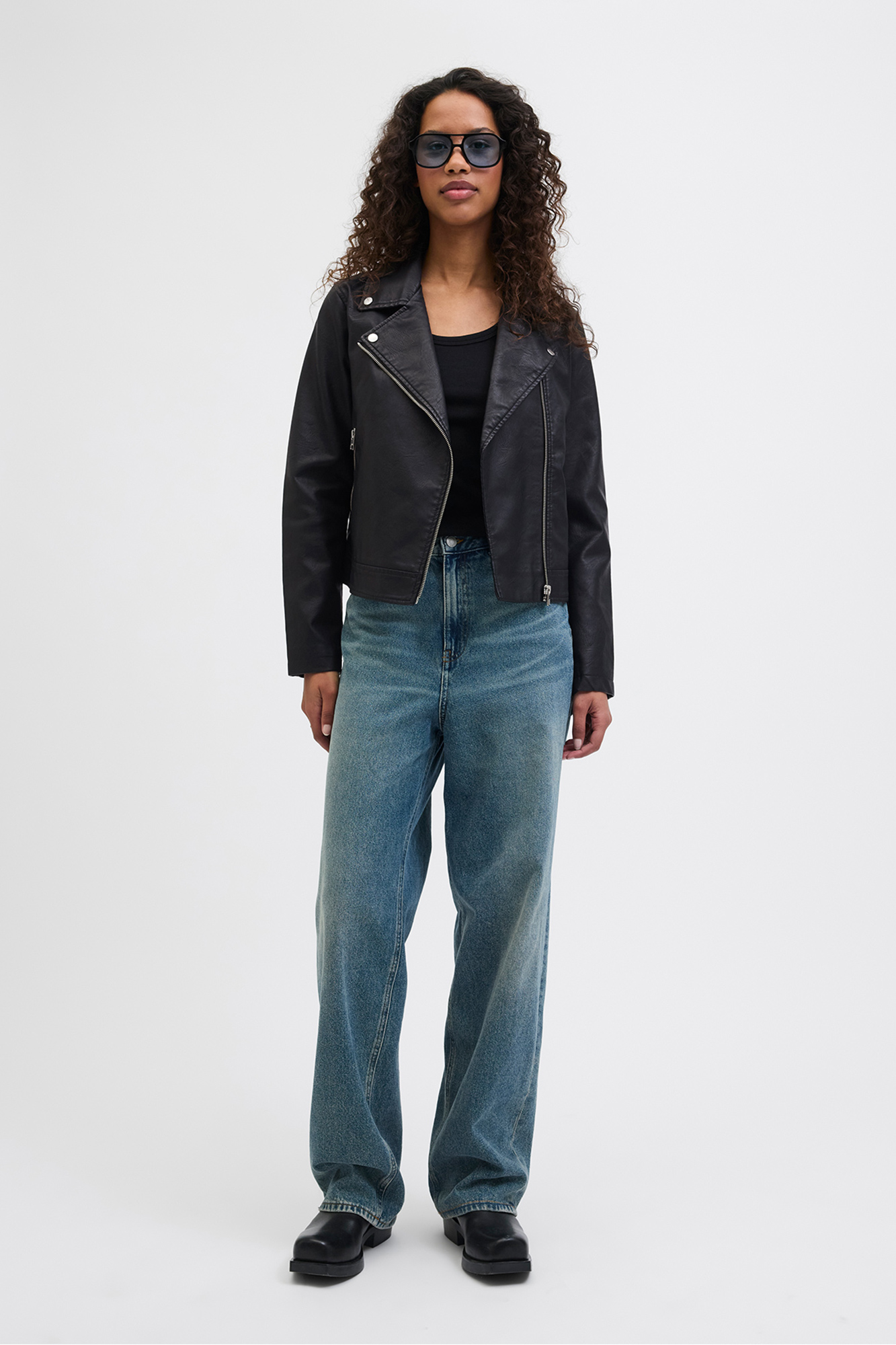 chaqueta-polipiel-mujer-930pcu-1.jpg Chaqueta biker polipiel | Chaquetas de Mujer | SPF - Imagen 1