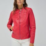 CHAQUETA DE CUERO Rojo / L