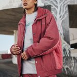 Red Castle Chaqueta de nailon vintage Rojo Mujer L