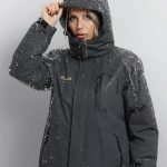 Mnking Chaqueta Nieve Esquí Mujer Impermeable Forro Polar con Capucha | Cazadora Montaña Snowboard Invierno Lana Cálida Antiviento Abrigos con Capucha Desmontable Exterior (Gris,S) : Amazon.es: Moda