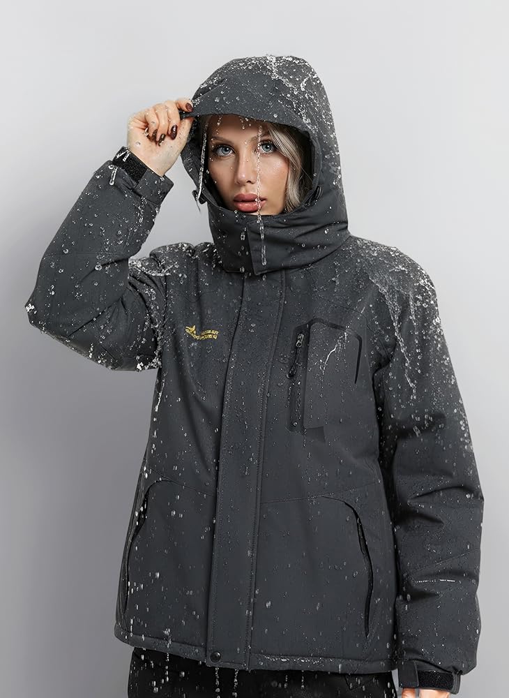 chaqueta-snow-132tly-1.jpg Mnking Chaqueta Nieve Esquí Mujer Impermeable Forro Polar con Capucha | Cazadora Montaña Snowboard Invierno Lana Cálida Antiviento Abrigos con Capucha Desmontable Exterior (Gris,S) : Amazon.es: Moda - Imagen 1