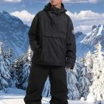 GSOU SNOW Chaqueta de Snowboard Baggy Homme Cortaviento Aislada Anoraks | 15K Impermeable, Transpirable, Chaqueta Unisex Color Block, Capucha & Puños ...