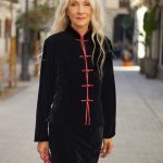 Comprar Chaqueta de terciopelo corta granate Tienda La Central 1897