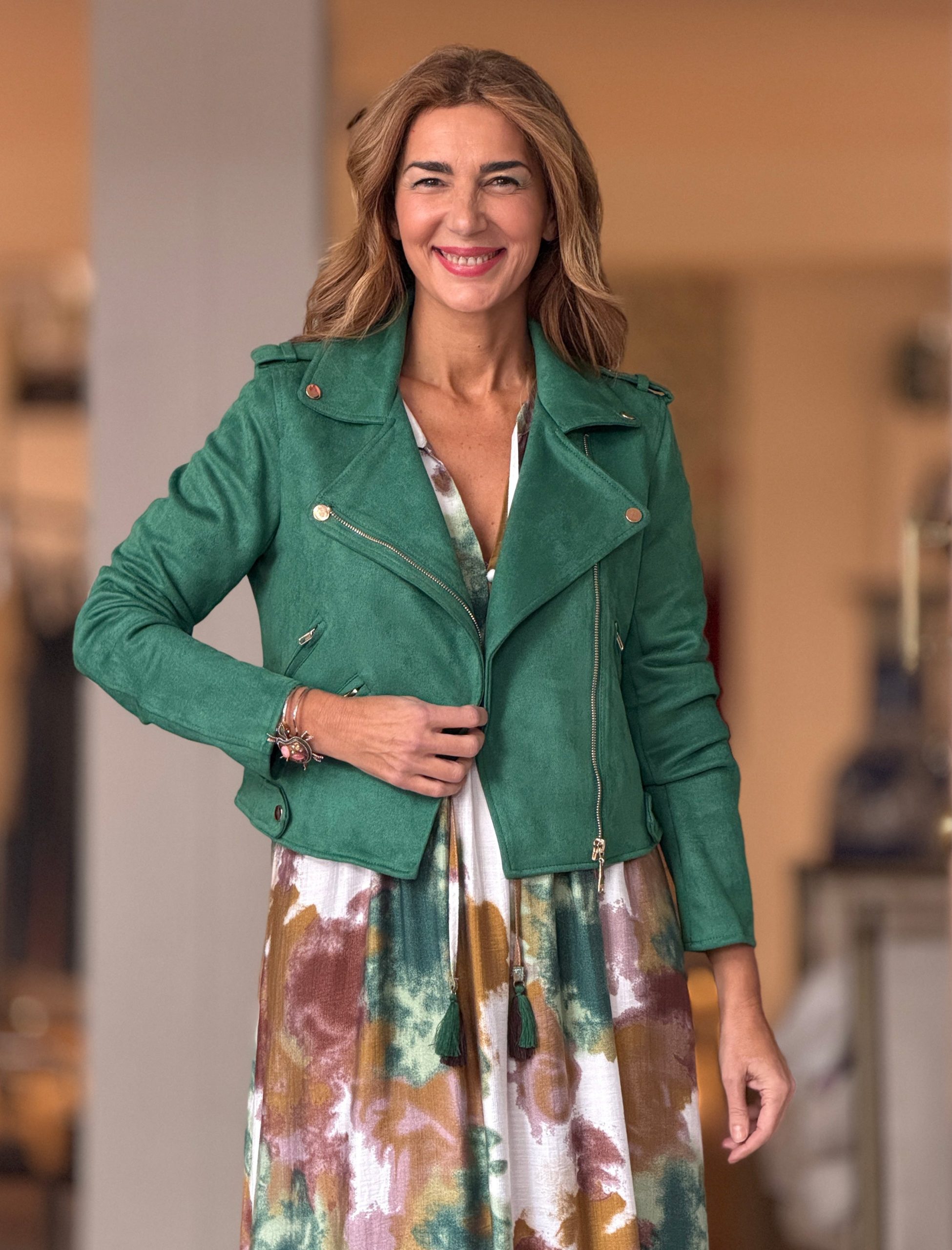 chaqueta-verde-mujer-764eno-1.jpg Chaqueta perfecto verde - Imagen 1