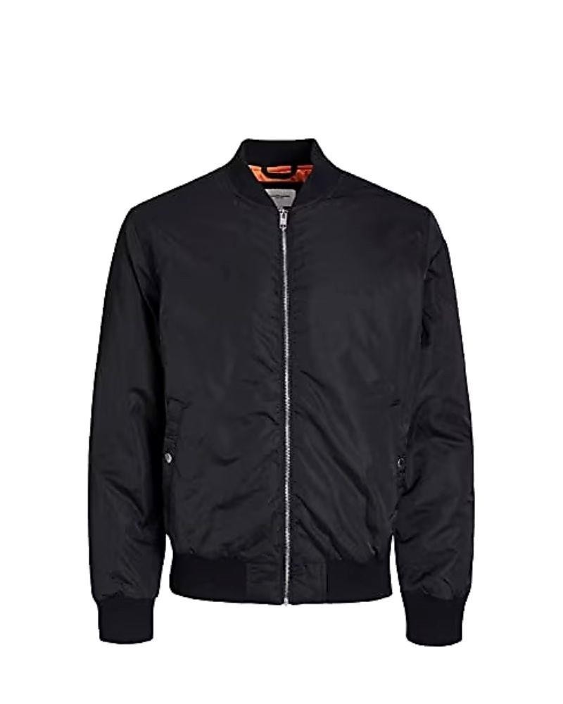 chaquetas-de-hombre-247uhi-1.jpg JACK AND JONES 12223170 JJLAKE BOMBER Abrigos Cazadora Hombre Negro | RKS - Imagen 1