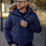 Hombre Chaqueta de invierno Azul oscuro Bolf 2019