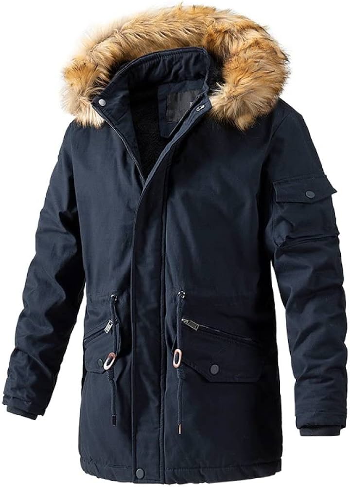chaquetas-de-invierno-hombre-968tlz-1.jpg Chaquetas De Plumas Hombre,Chaqueta Larga Y Cálida De Invierno Para Hombres Moda Azul Marino Espesar Sherpa Bolsillo Forrado Con Cremallera Chaquetas De Carga Capucha De Piel Extraíble Abrigos Par : Amazon.es: Moda - Imagen 1