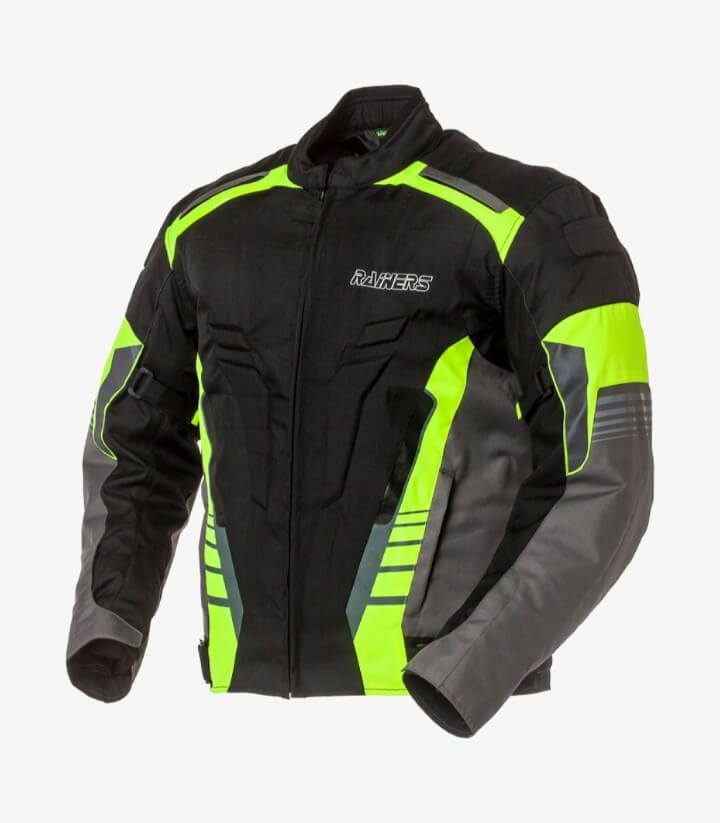 chaquetas-de-moto-164pyr-1.jpg Chaqueta de invierno para hombre California color negro y fluor de Rainers - Imagen 1