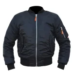 CHAQUETA BOMBER MOTO 100% KEVLAR NEGRA