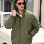 TOMEEK Chaqueta Hombre Invierno con Capucha Cálido Abrigo Hombres Cazadora Acolchada Forro Polar Casual Chaquetas con cremallera y Bolsillos Cómoda ...