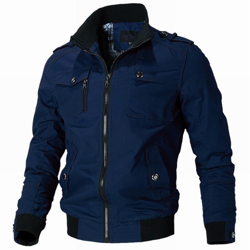 chaquetas-hombre-casual-488ngj-1.jpg Chaqueta casual de primavera y otoño para hombre, chaqueta con cuello alto, chaqueta de trabajo para hombre, chaqueta de algodón Compra barata en Joom - Imagen 1