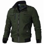 Chaqueta casual de primavera y otoño para hombre, chaqueta con cuello alto, chaqueta de trabajo para hombre, chaqueta de algodón