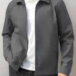 Voqeen Cazadora Hombre Entretiempo Chaquetas Casual Ligeras Repelentes al Agua Primavera Verano Chaqueta Bomber Cortavientos Informal Con Cuello y ...