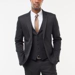 Chaqueta de traje slim fit negro